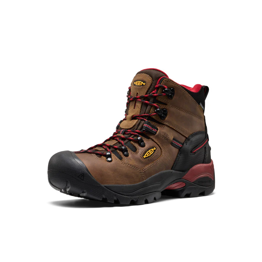 Men's Pittsburgh Energy 6" Waterproof Boot (Carbon Toe)  |  Bison/Black - Image 3