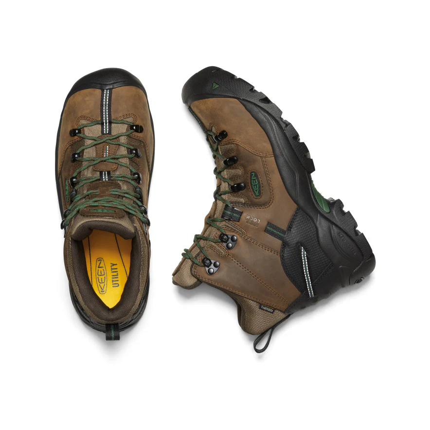Men's Pittsburgh Energy 6" Waterproof Boot (Carbon Toe)  |  Cascade Brown/Greener Pastures - Image 4