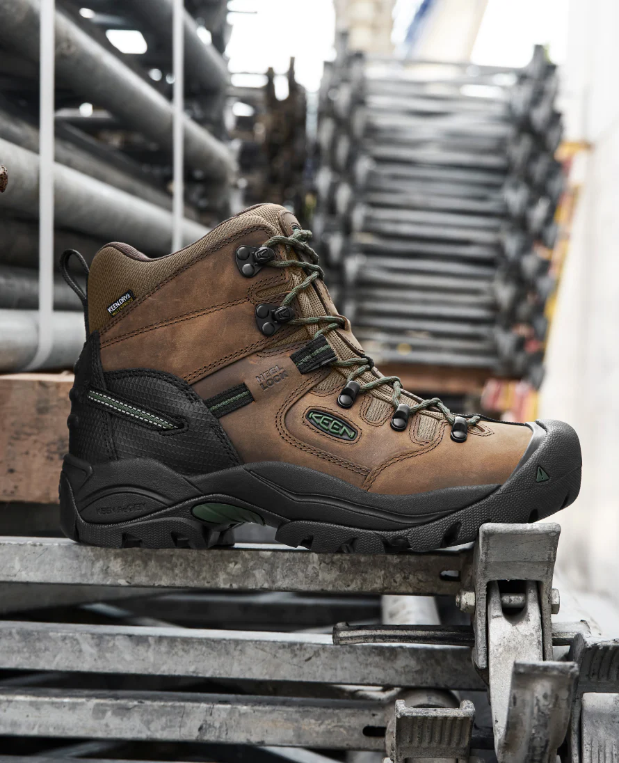 Men's Pittsburgh Energy 6" Waterproof Boot (Carbon Toe)  |  Cascade Brown/Greener Pastures - Image 7