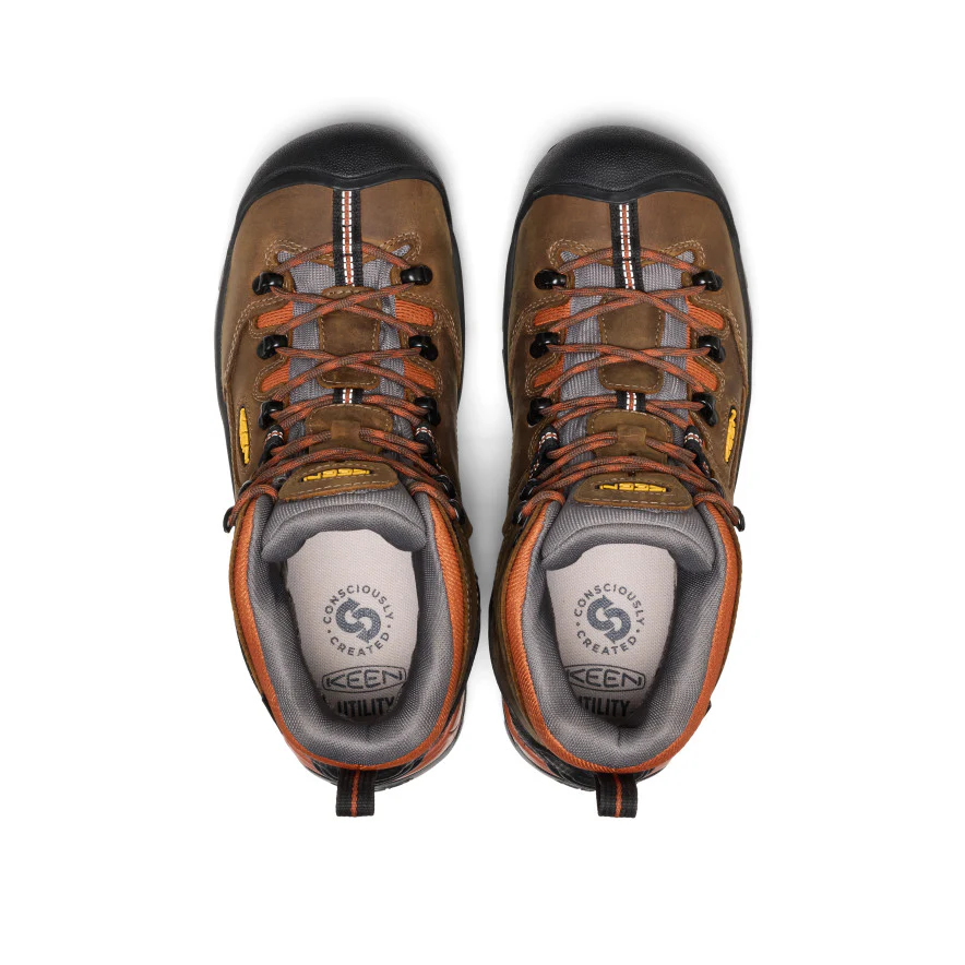 Men's Pittsburgh Energy 6" Waterproof Boot (Soft Toe)  |  Cascade Brown/Black - Image 4
