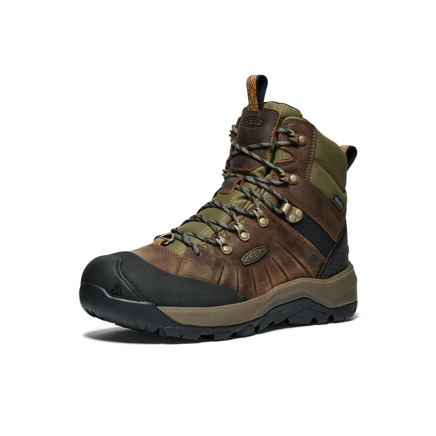 Men's Revel IV Polar Waterproof Boot  |  Bison/Orange Pepper - Image 3