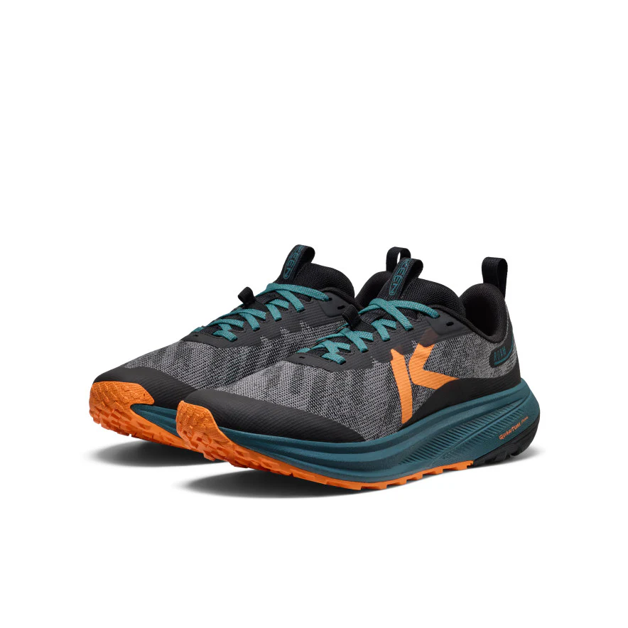 Men's Roam Trail Running Shoe  |  Black/Orange Peel - Image 2