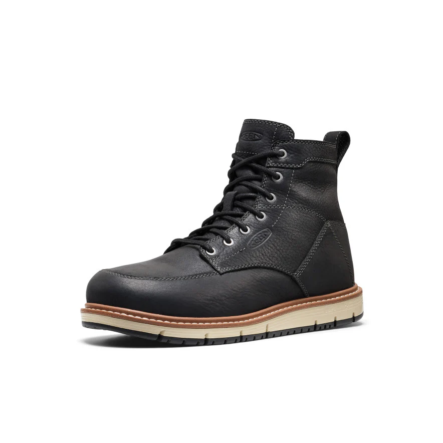 Men's San Jose 6" Boot (Aluminum Toe)  |  Black/Caramel Cafe - Image 3