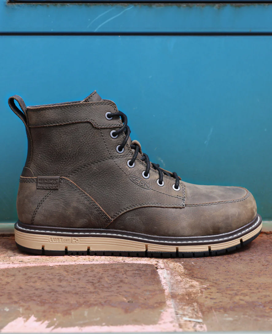 Men's San Jose 6" Waterproof Boot (Aluminum Toe)  |  Cascade Brown/Black - Image 8