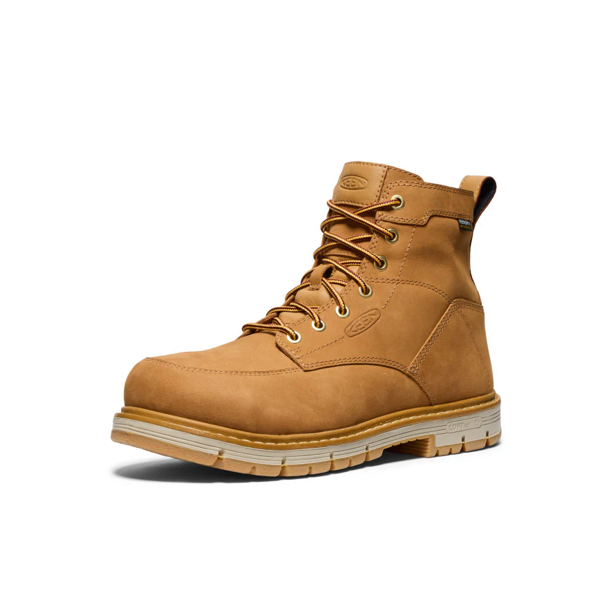 Men's San Jose 6" Waterproof 90° Heel Boot (Aluminum Toe) | Bistre/Gum - Image 3