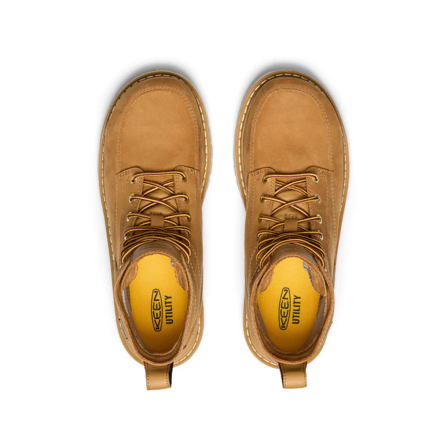 Men's San Jose 6" Waterproof 90° Heel Boot (Aluminum Toe) | Bistre/Gum - Image 4