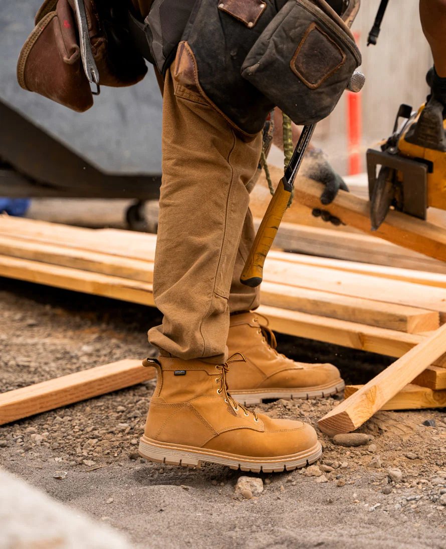 Men's San Jose 6" Waterproof 90° Heel Boot (Aluminum Toe) | Bistre/Gum - Image 9