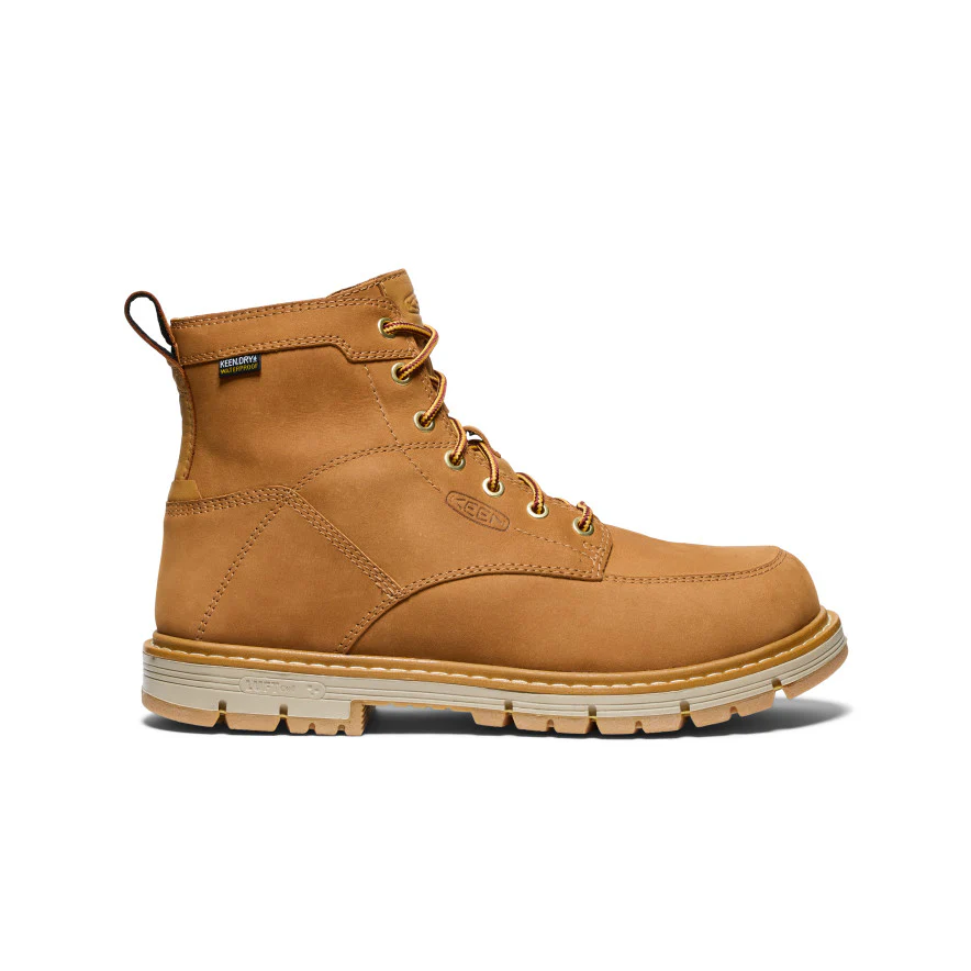 Men's San Jose 6" Waterproof 90° Heel Boot (Soft Toe) | Bistre/Gum