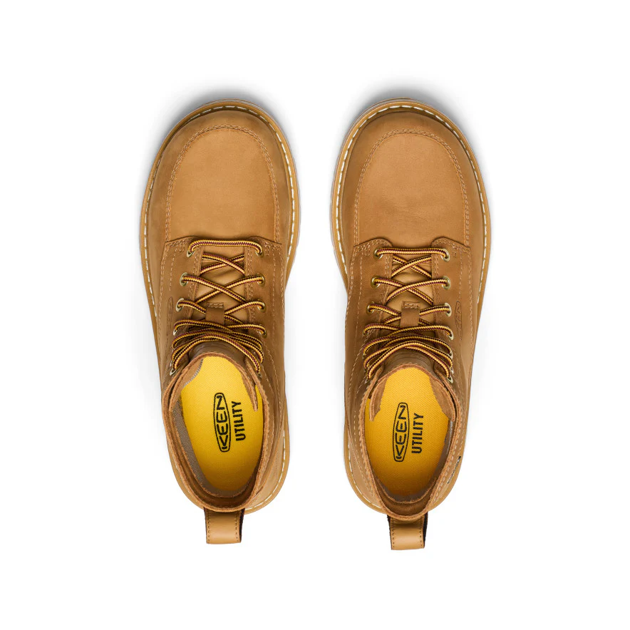 Men's San Jose 6" Waterproof 90° Heel Boot (Soft Toe) | Bistre/Gum - Image 4