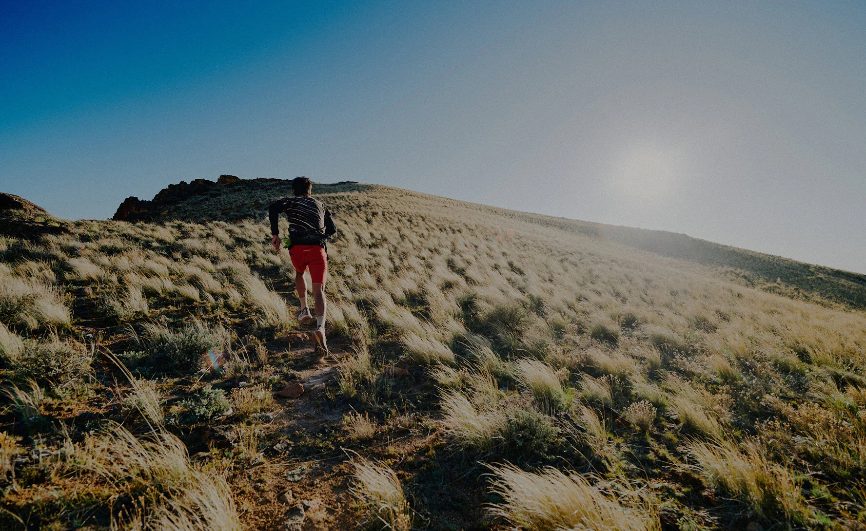 Men's Seek Trail Running Shoe  |  Black/Sunset Sand - Image 7