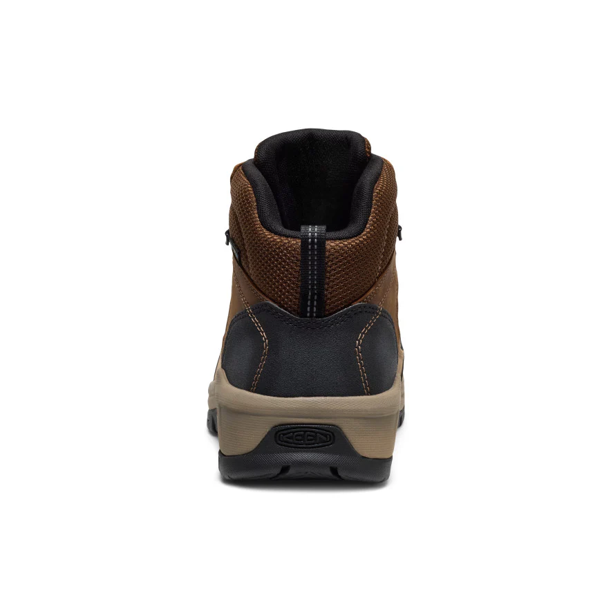 Men's Skokie Waterproof Work Boot (Carbon Toe)  |  Dark Earth/Black - Image 5