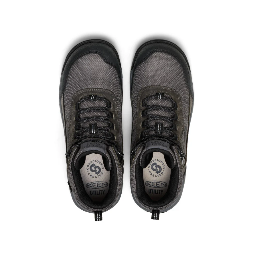 Men's Skokie Waterproof Work Boot (Carbon Toe)  |  Magnet/Black - Image 4