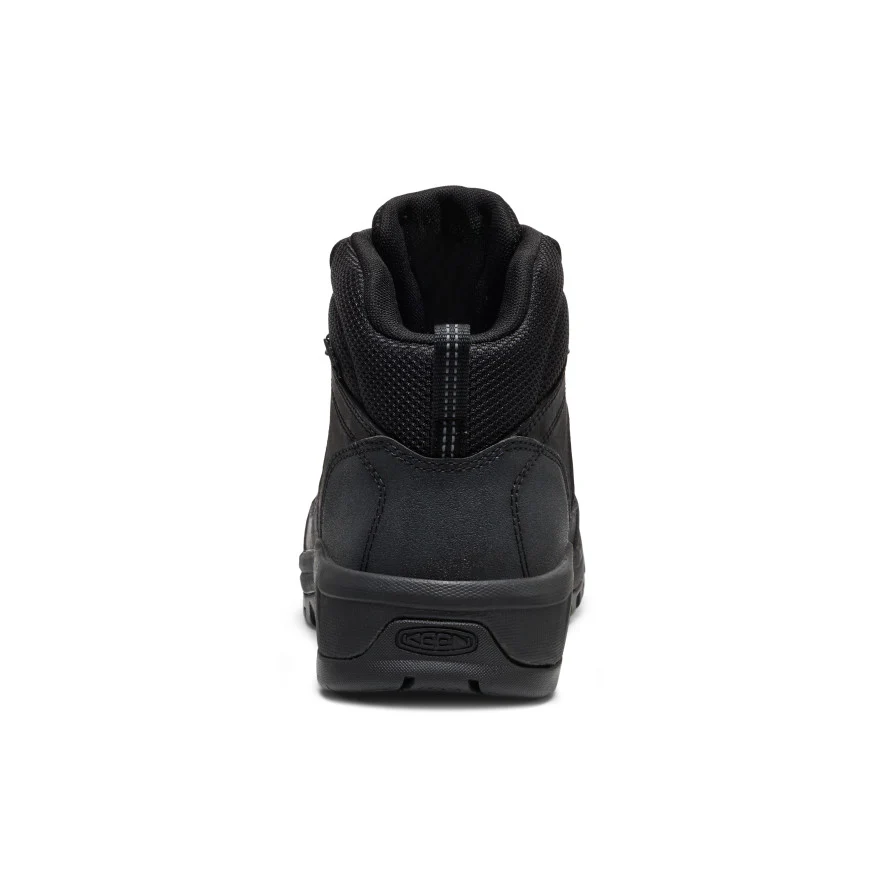 Men's Skokie Waterproof Work Boot (Soft Toe)  |  Black/Black - Image 5
