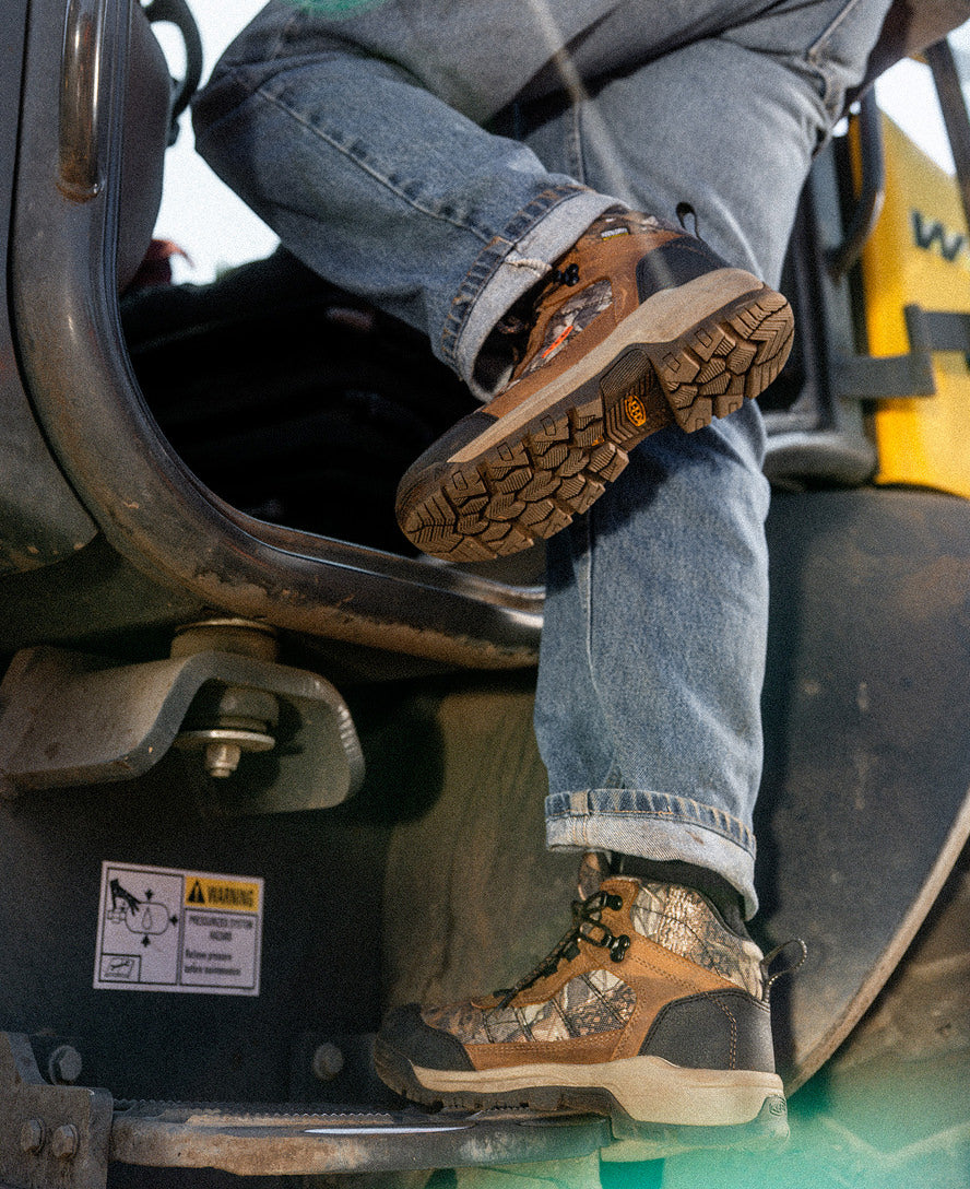 Men's Skokie Waterproof Work Boot (Soft Toe)  |  Camo/Black - Image 8