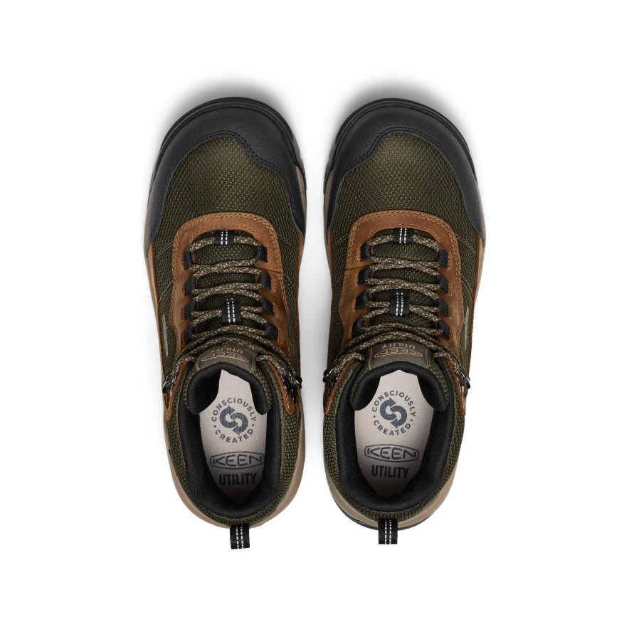 Men's Skokie Waterproof Work Boot (Soft Toe)  |  Forest Night/Black - Image 4