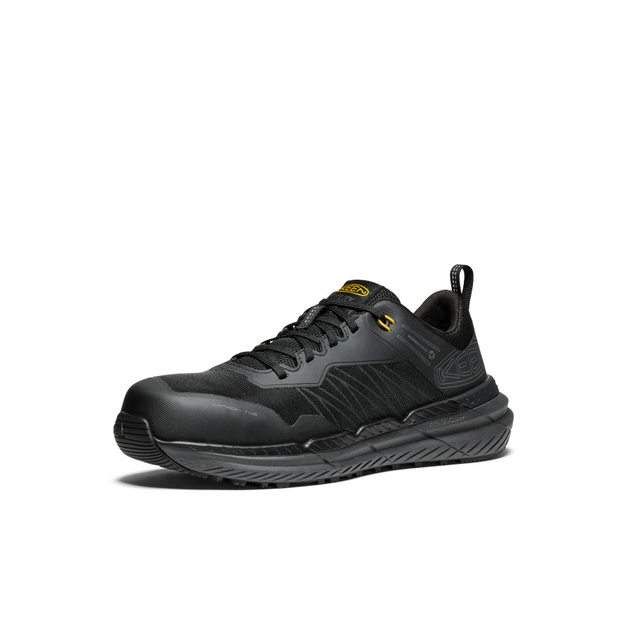 Men's Speedworks Work Sneaker (Carbon Toe)  |  Black/Steel Grey - Image 3