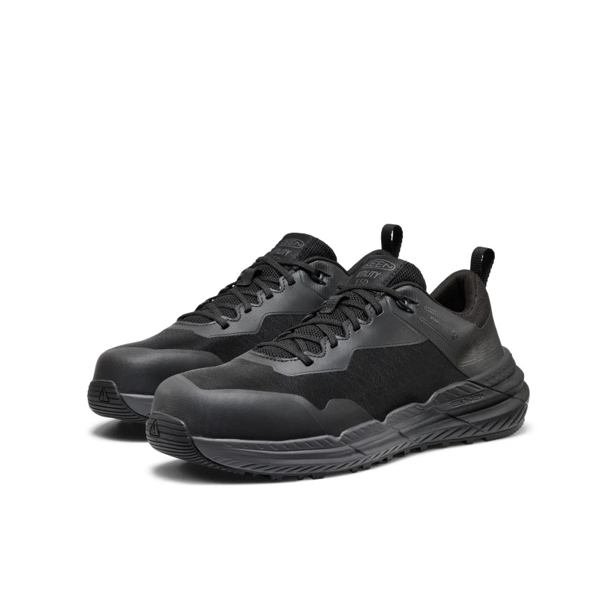 Men's Speedworks ESD Work Sneaker (Carbon Toe)  |  Black/Black - Image 2