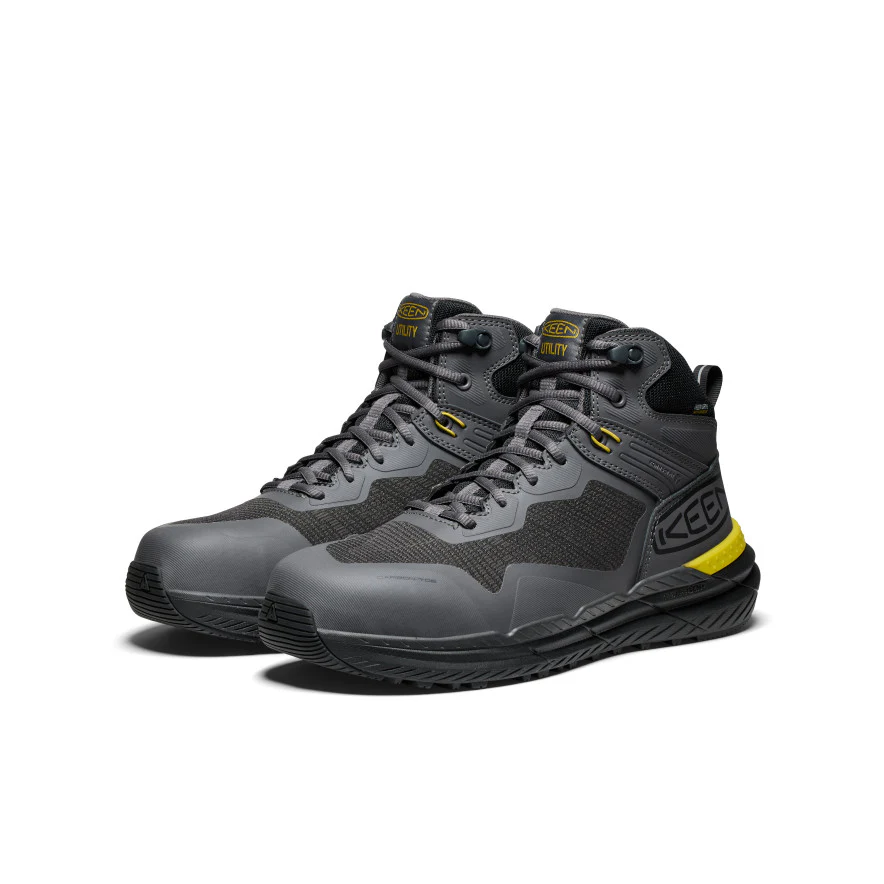 Men's Synchro Waterproof Work Boot (Carbon Toe)  |  Magnet/Black - Image 2