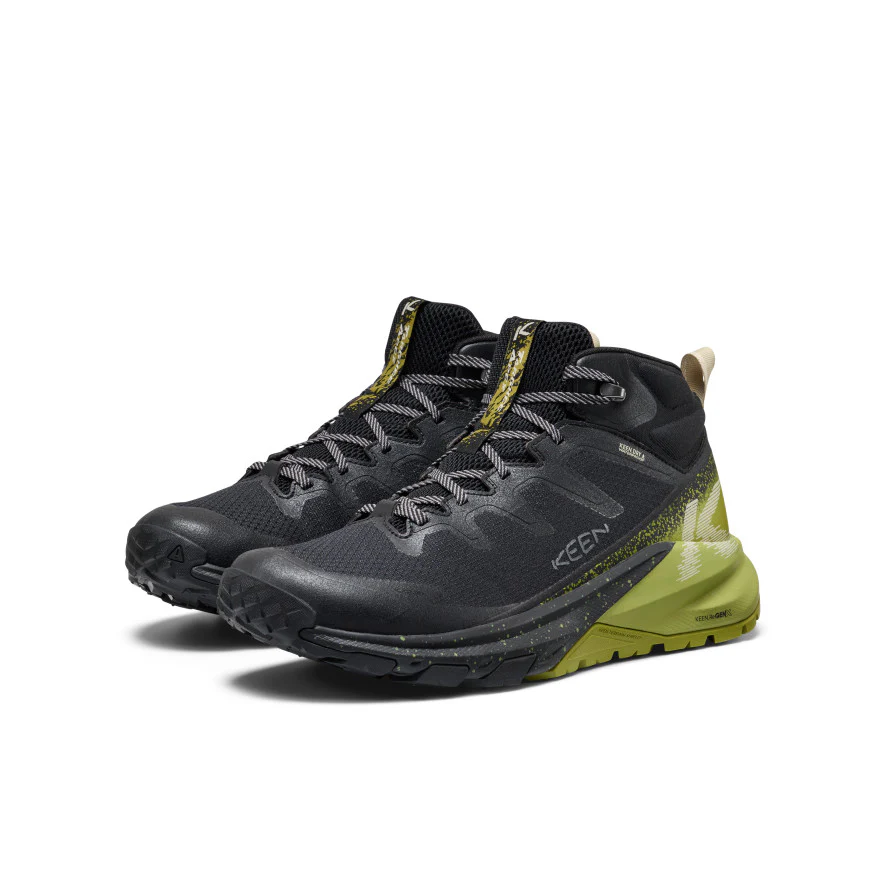Men's Targhee Apex Waterproof Hiking Boot  |  Black/Golden Cypress - Image 2