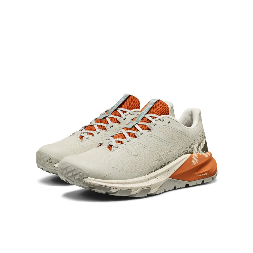 Men's Targhee Apex Waterproof Hiking Shoe  |  Abbey Stone/Gold Flame - Image 2