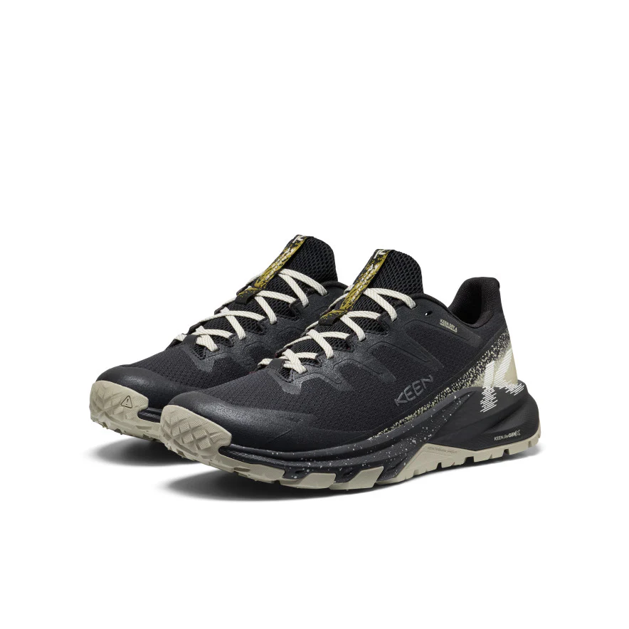 Men's Targhee Apex Wide Waterproof Hiking Shoe  |  Black/Abbey Stone - Image 2