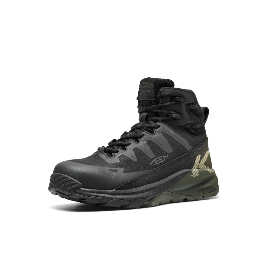 Men's Targhee Blur Waterproof Work Boot (Carbon Toe)  |  Forest Night/Black - Image 3