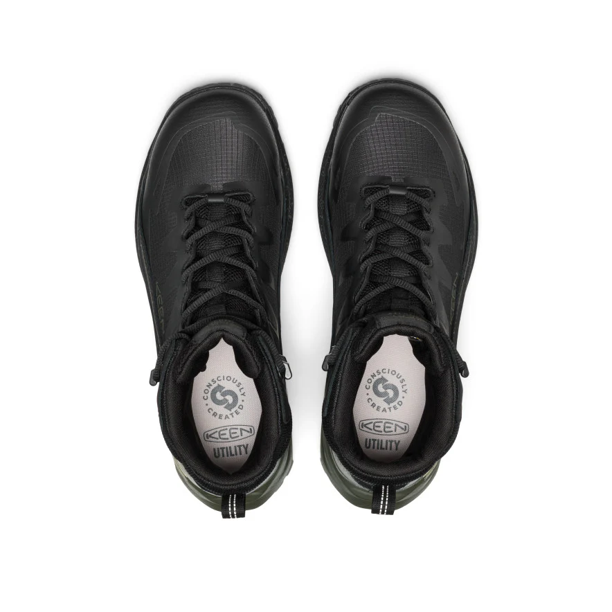 Men's Targhee Blur Waterproof Work Boot (Carbon Toe)  |  Forest Night/Black - Image 4