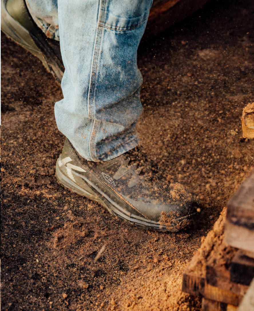 Men's Targhee Blur Waterproof Work Boot (Carbon Toe)  |  Forest Night/Black - Image 8
