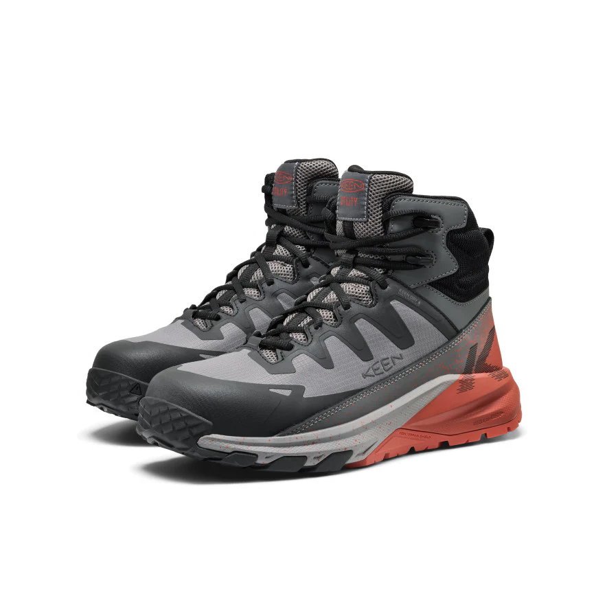 Men's Targhee Blur Waterproof Work Boot (Carbon Toe)  |  Steel Grey/Black - Image 2