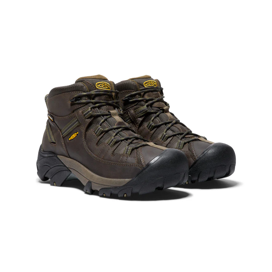 Men's Targhee II Waterproof Mid Wide  |  Canteen/Dark Olive - Image 2