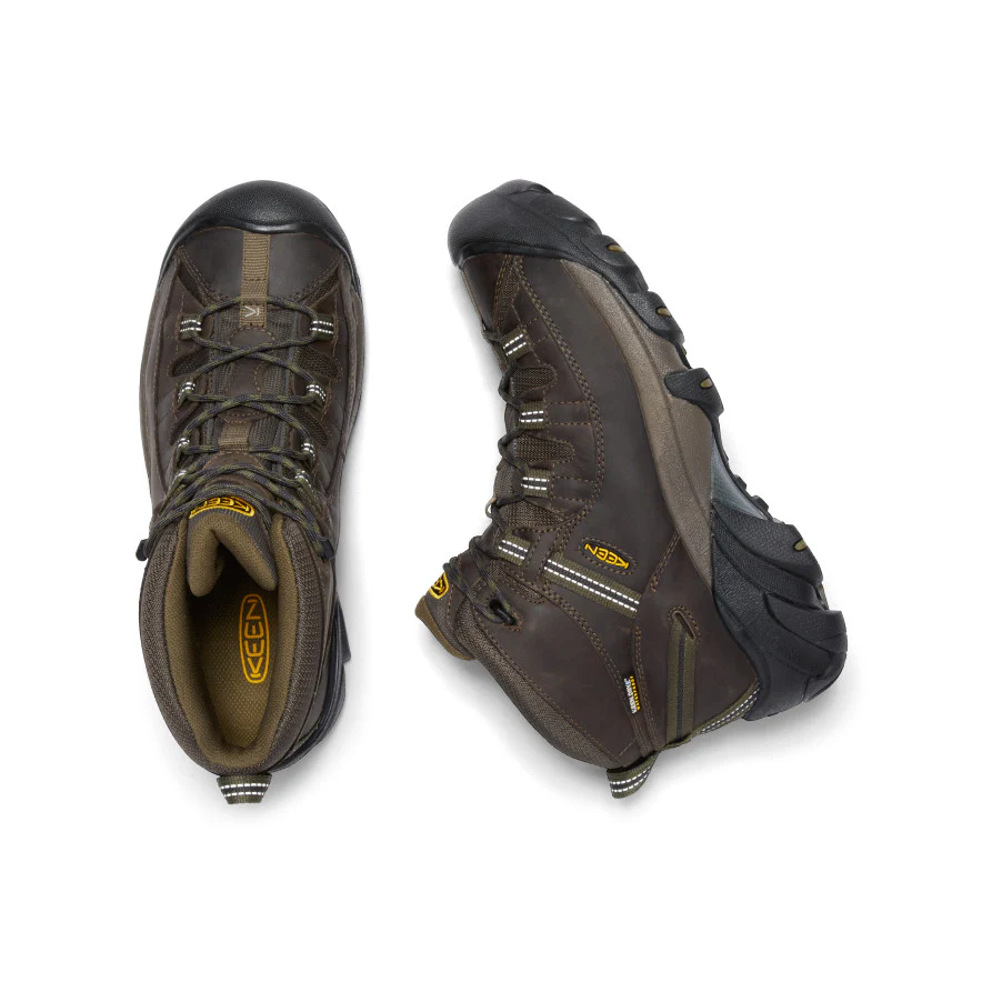Men's Targhee II Waterproof Mid Wide  |  Canteen/Dark Olive - Image 4