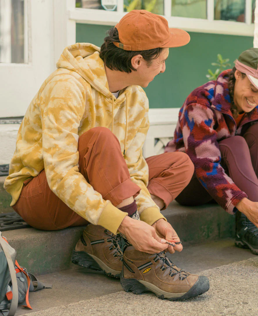Men's Targhee II Waterproof Mid Wide  |  Shitake/Brindle - Image 6