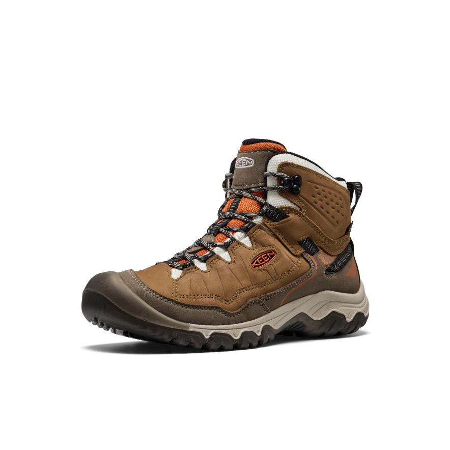 Men's Targhee IV Waterproof Hiking Boot  |  Coyote/Gold Flame - Image 3