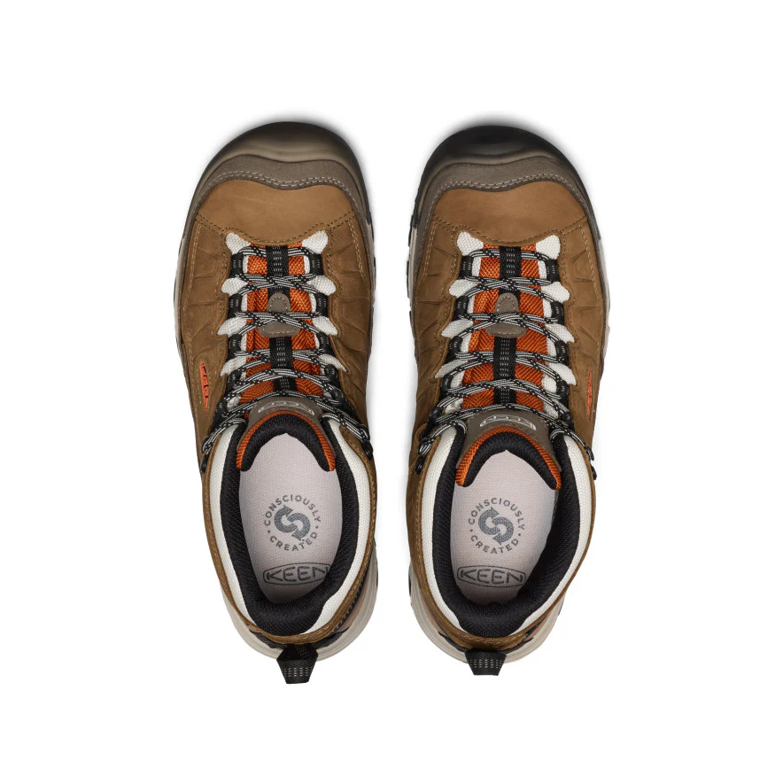 Men's Targhee IV Waterproof Hiking Boot  |  Coyote/Gold Flame - Image 4