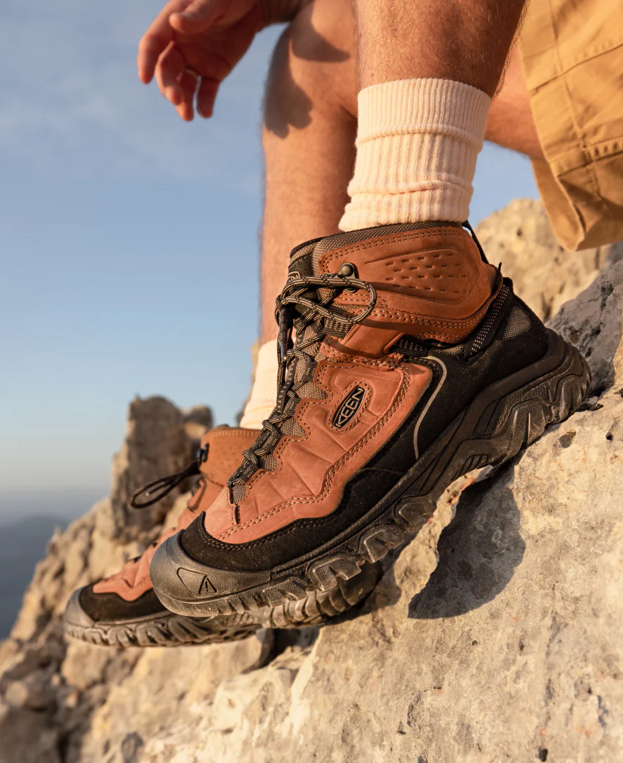 Men's Targhee IV Waterproof Hiking Boot  |  Coyote/Gold Flame - Image 8