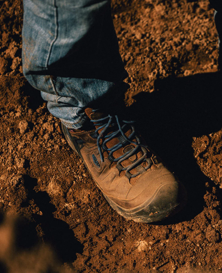 Men's Targhee IV LTR Waterproof Work Boot (Carbon Toe)  |  Bison/Black - Image 8