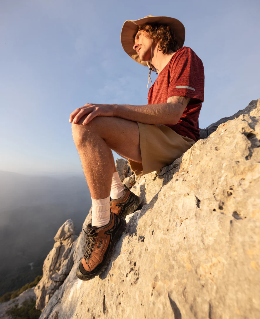 Men's Targhee IV Waterproof Hiking Shoe  |  Sea Turtle/Roasted Pecan - Image 8