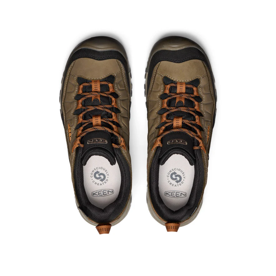 Men's Targhee IV Wide Waterproof Hiking Shoe  |  Sea Turtle/Roasted Pecan - Image 4
