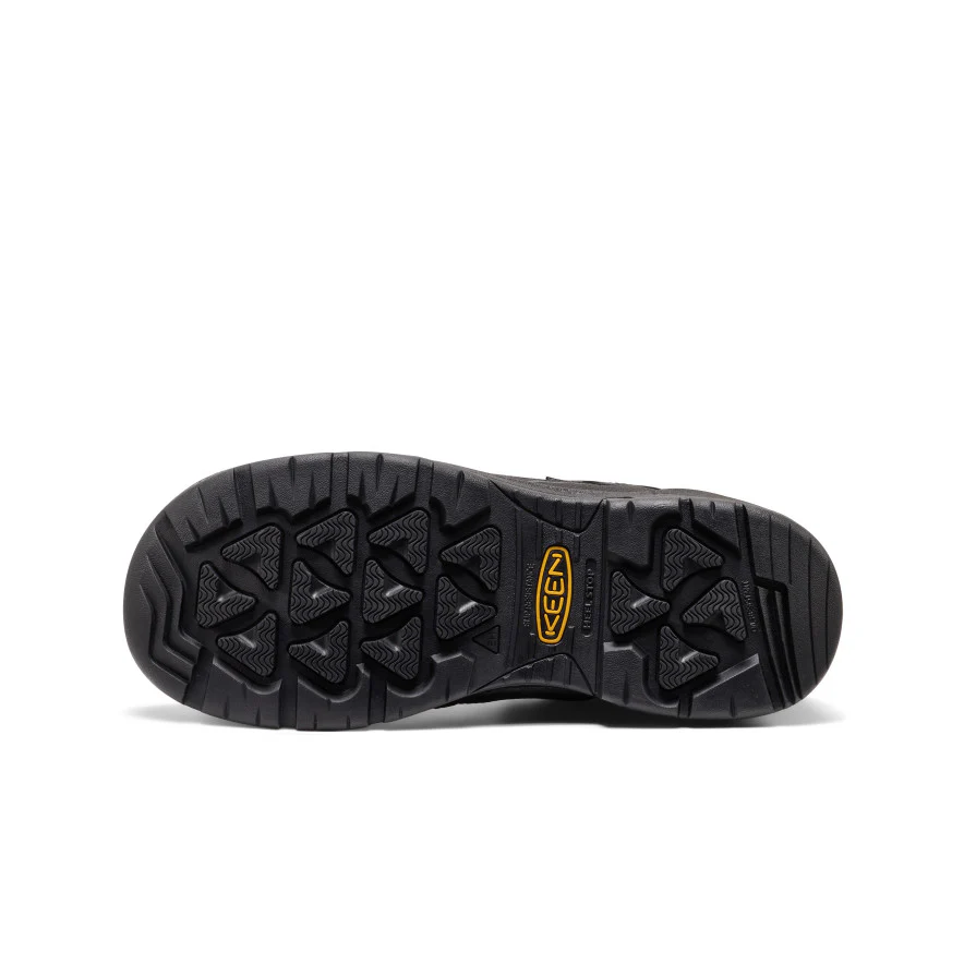 Men's Targhee IV Waterproof Work Shoe (Soft Toe)  |  Black/Black - Image 6