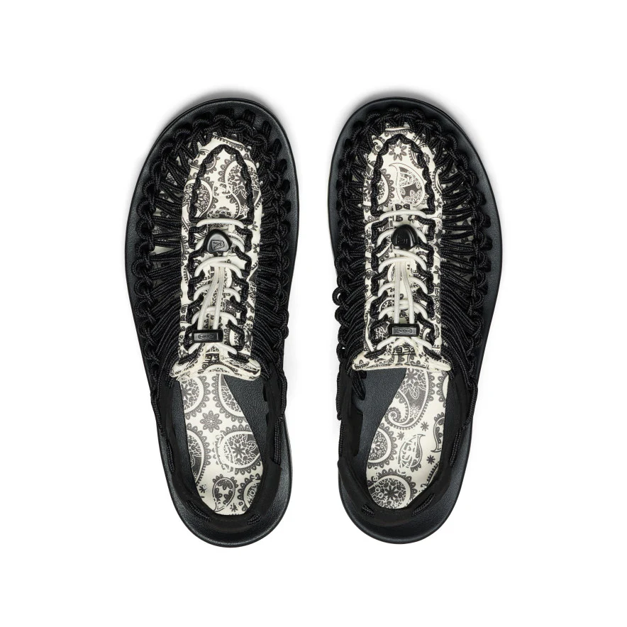 Men's UNEEK Sneaker x T.H.C. | Blk Raven Paisley - Image 4