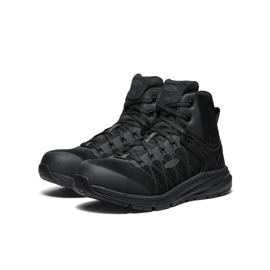 Men's Vista Energy Mid ESD (Carbon Toe)  |  Black/Black - Image 2