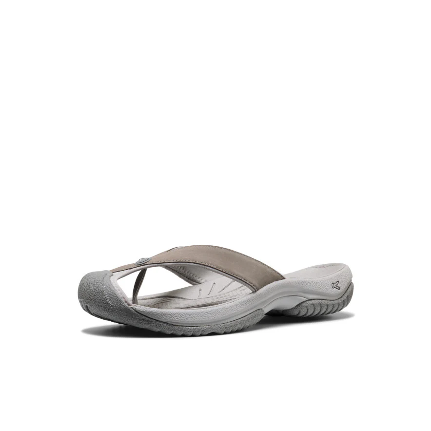 Men's Waimea Leather Flip-Flop  |  Monochrome/Steel Grey - Image 3