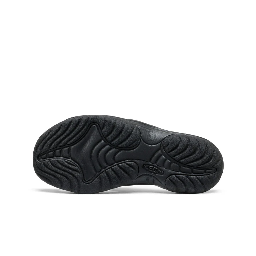 Women's Bali Leather Slide Sandal  |  Black/Black - Image 6