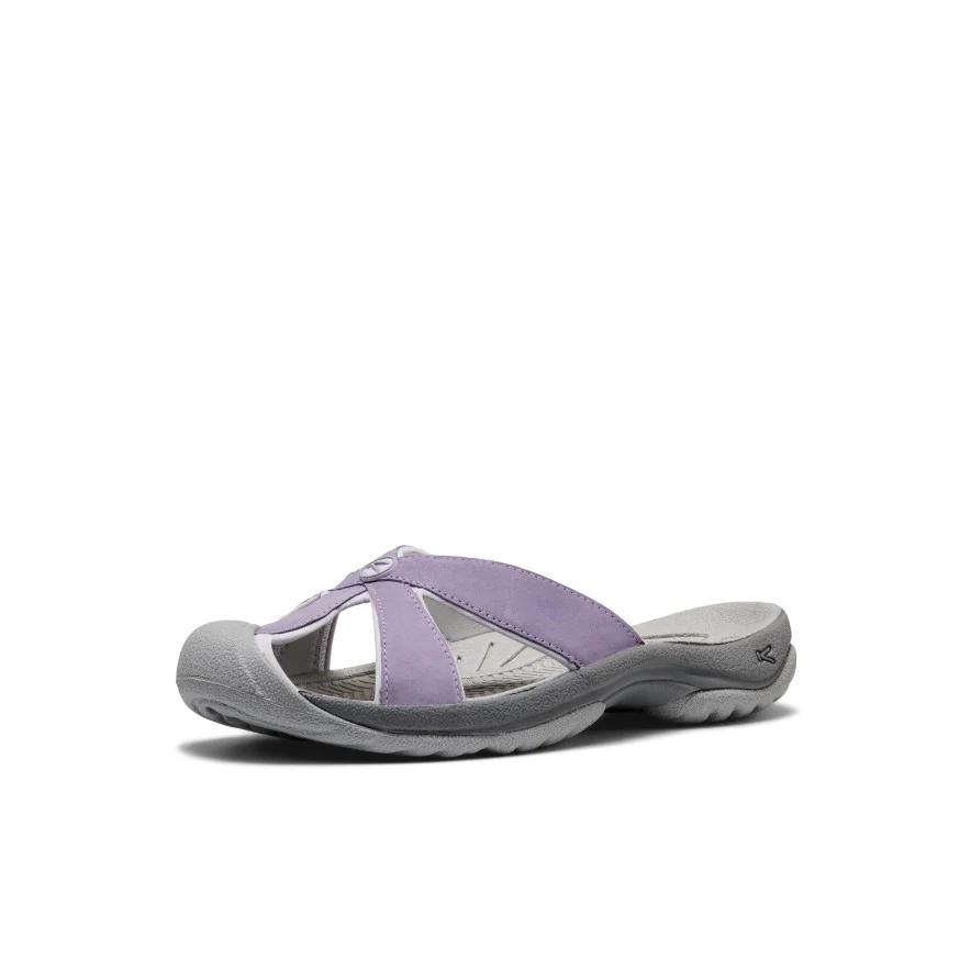 Women's Bali Leather Slide Sandal  |  Purple Haze/Steel Grey - Image 3