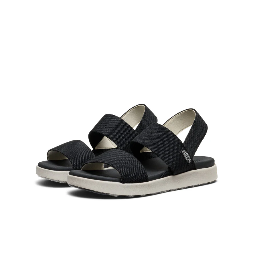 Women's Elle Backstrap Sandal Wide  |  Black - Image 3