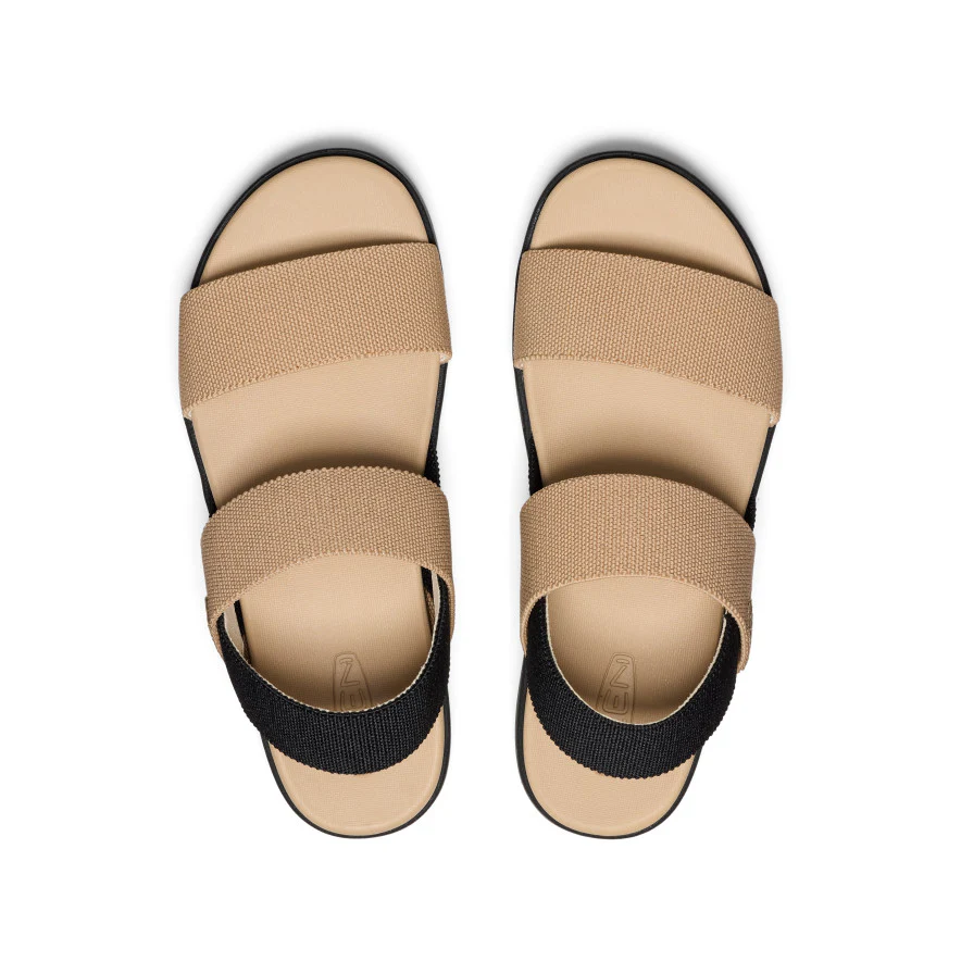 Women's Elle Backstrap Sandal Wide  |  Cornstalk/Black - Image 4