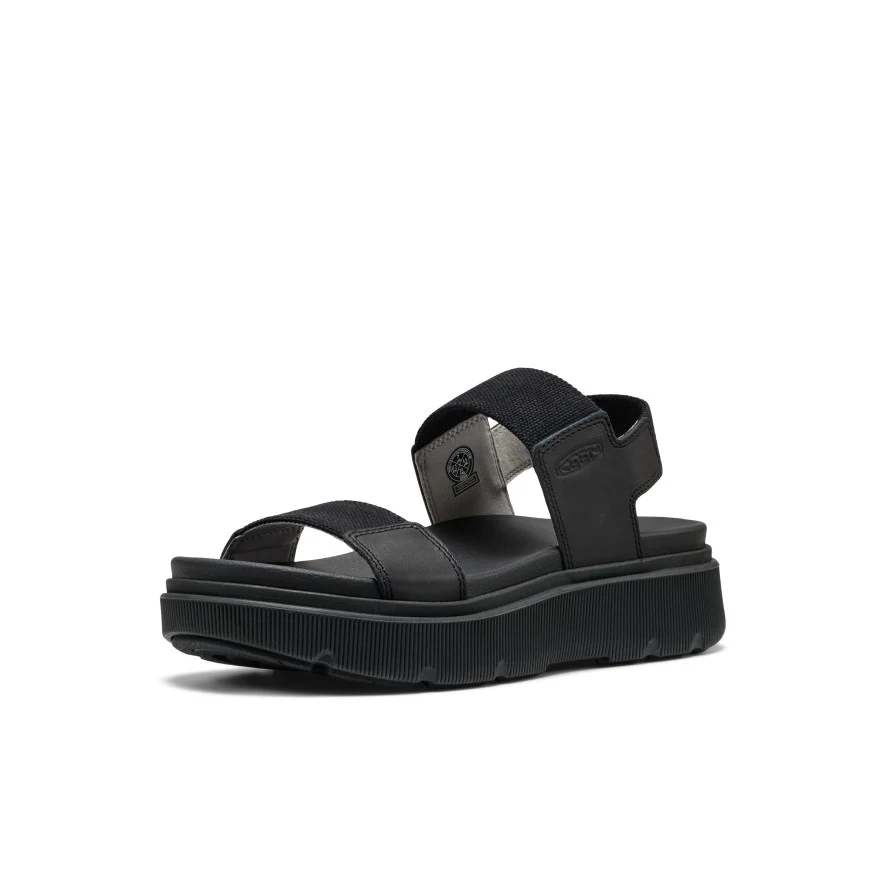 Women's Elle Mila Backstrap Sandal  |  Black/Black - Image 3