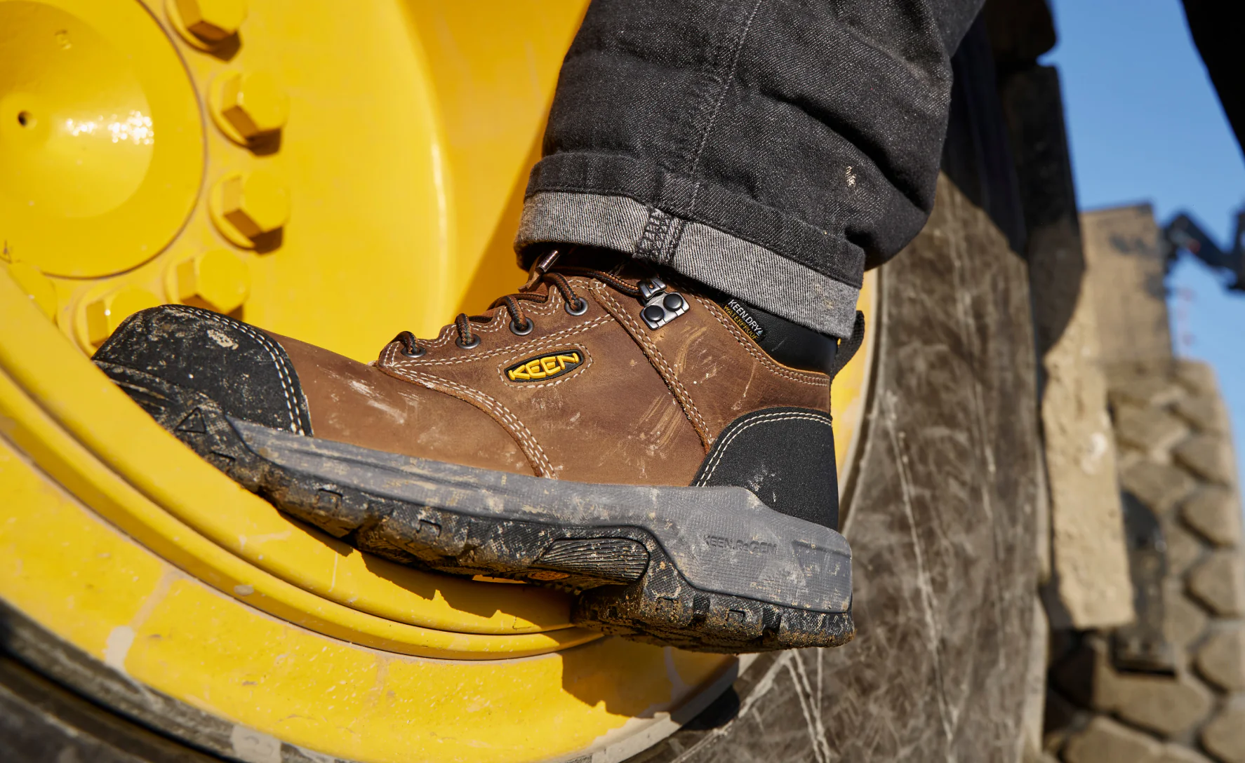 Women's Evanston 6" Waterproof Boot (Carbon Toe)  |  Bison/Black - Image 7