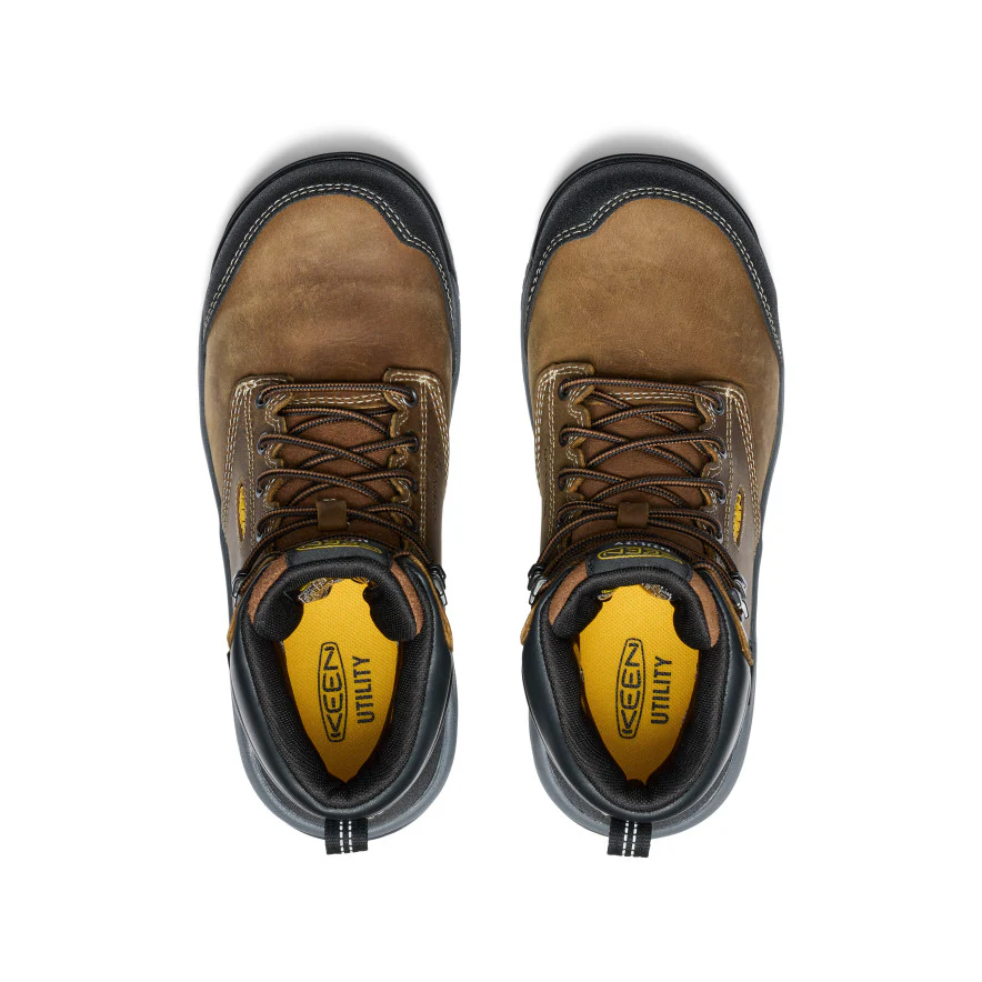Women's Evanston 6" Waterproof Boot INT MET (Carbon Toe) | Bison/Black - Image 4