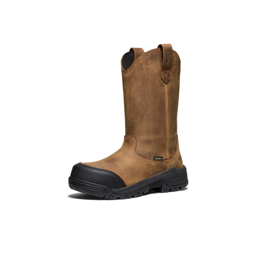 Women's Evanston Pull-On Waterproof Boot (Carbon Toe)  |  Bison/Black - Image 3